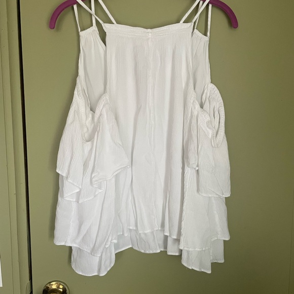 Lilly Pulitzer Cold Shoulder Blouse Sz M - Picture 6 of 9